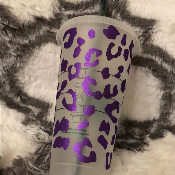 Starbucks Beautiful cheetah print custom cup - Picture 16 of 16